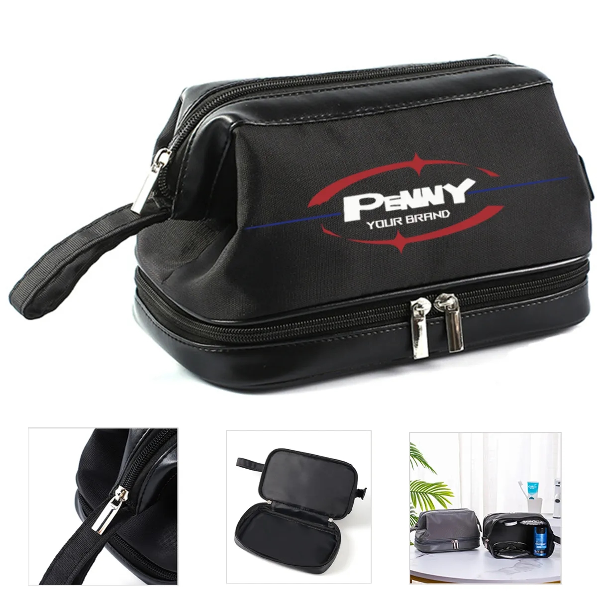 Double-layer Waterproof Portable Organizer Toiletry Bag 2