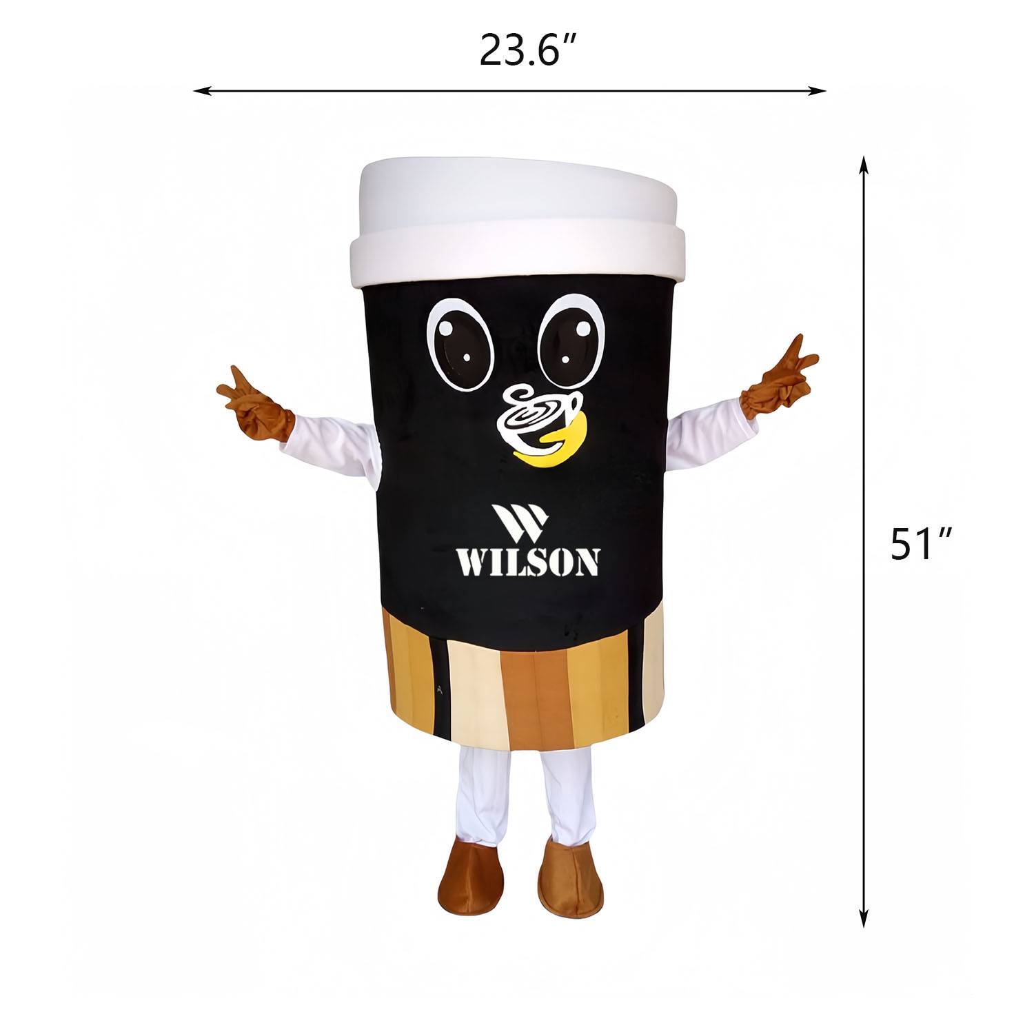 Customized Coffee Drink Mascot Costume Set 4