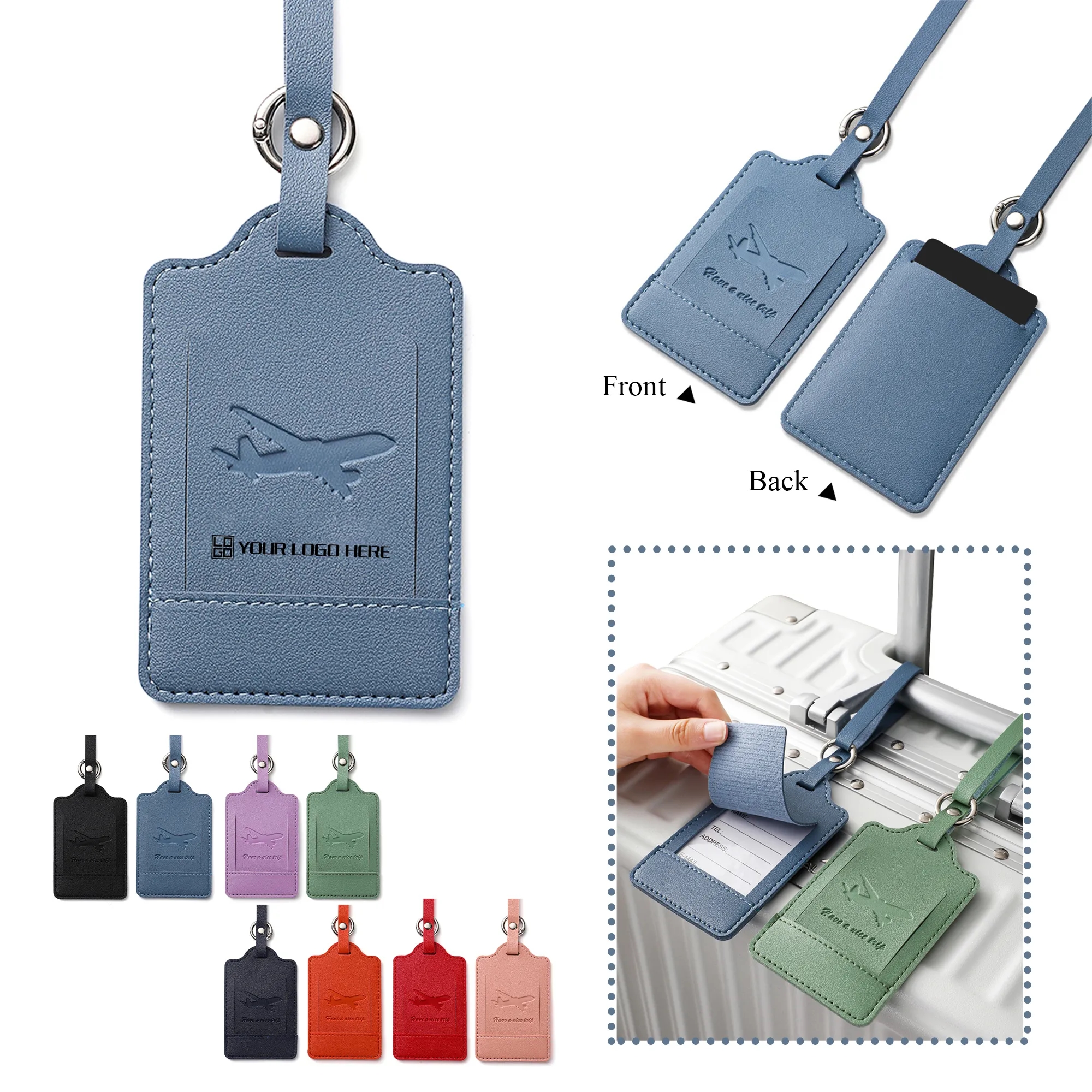 Leather Luggage Tag 2