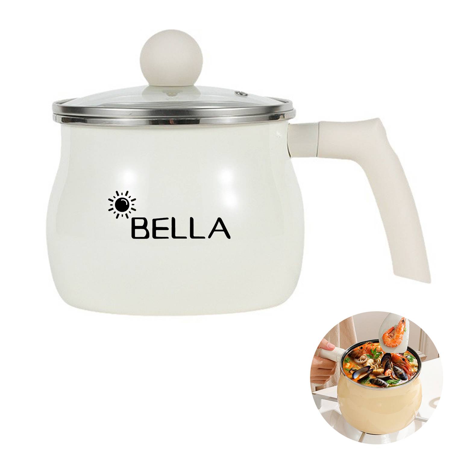 Stainless Steel Instant noodle pot with lid