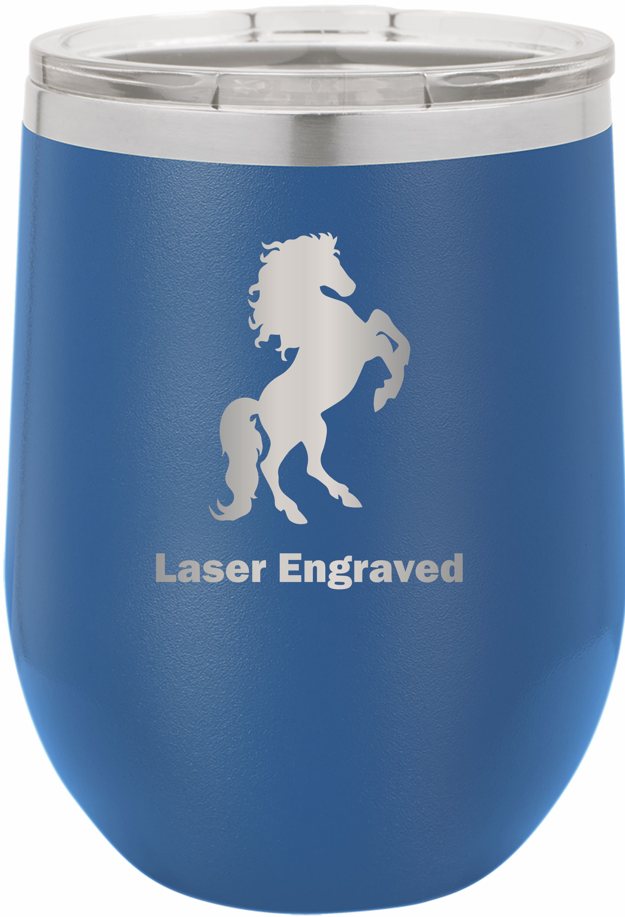 12 Oz. Polar Camel Stemless Wine Glass w/Lid Stainless Steel