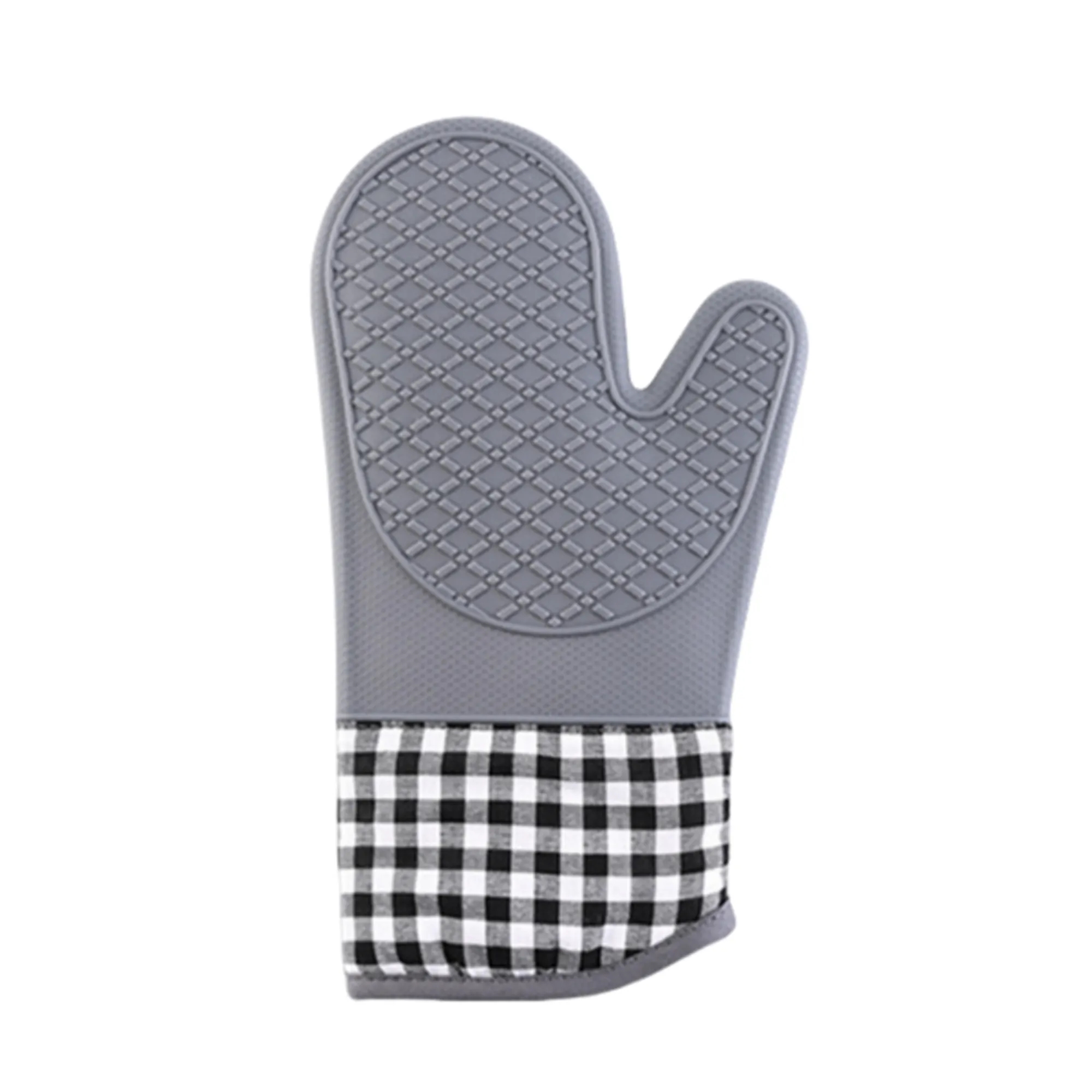 Cooking Heat Resistant Non Slip Silicone Oven Mitts 3