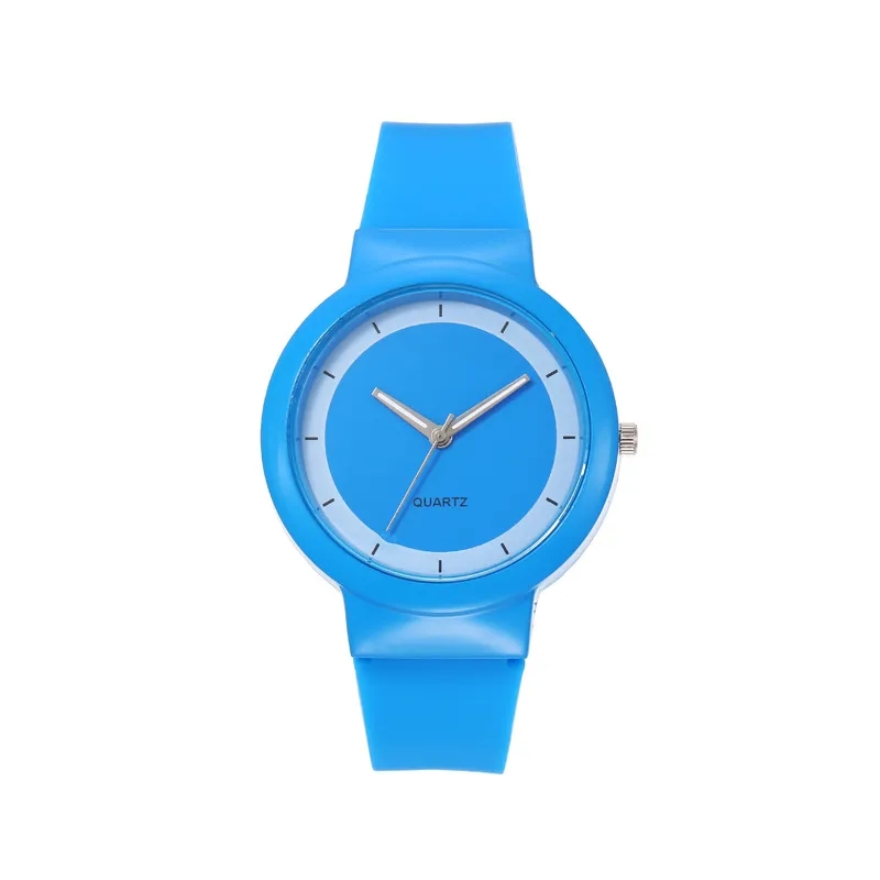 Silicone Jelly  Women'S Student Quartz Watch 4