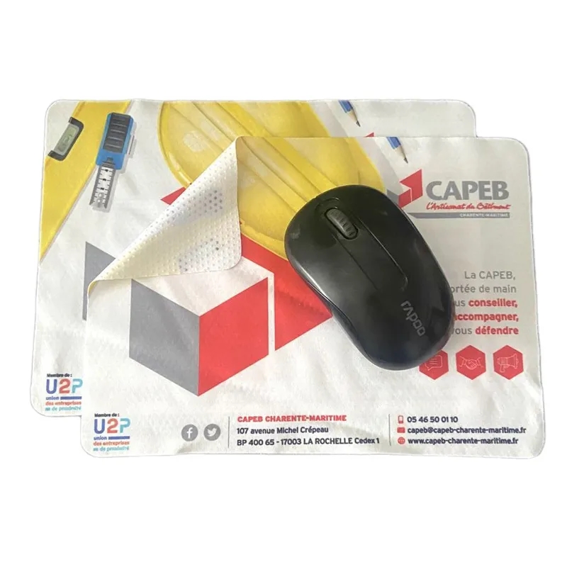 Microfiber Mouse Pad and Cleaning Cloth Combo 7