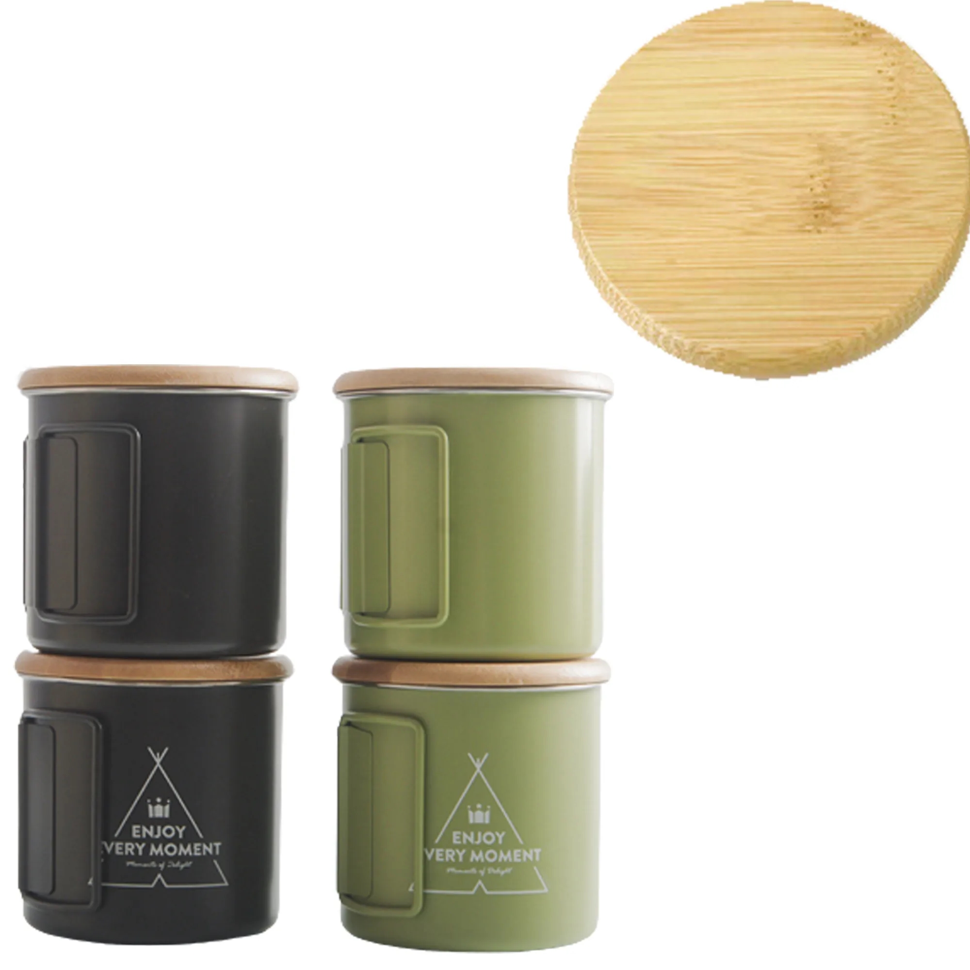 10oz Outdoor Camping Mug With Folding Handle MOQ50pcs 3