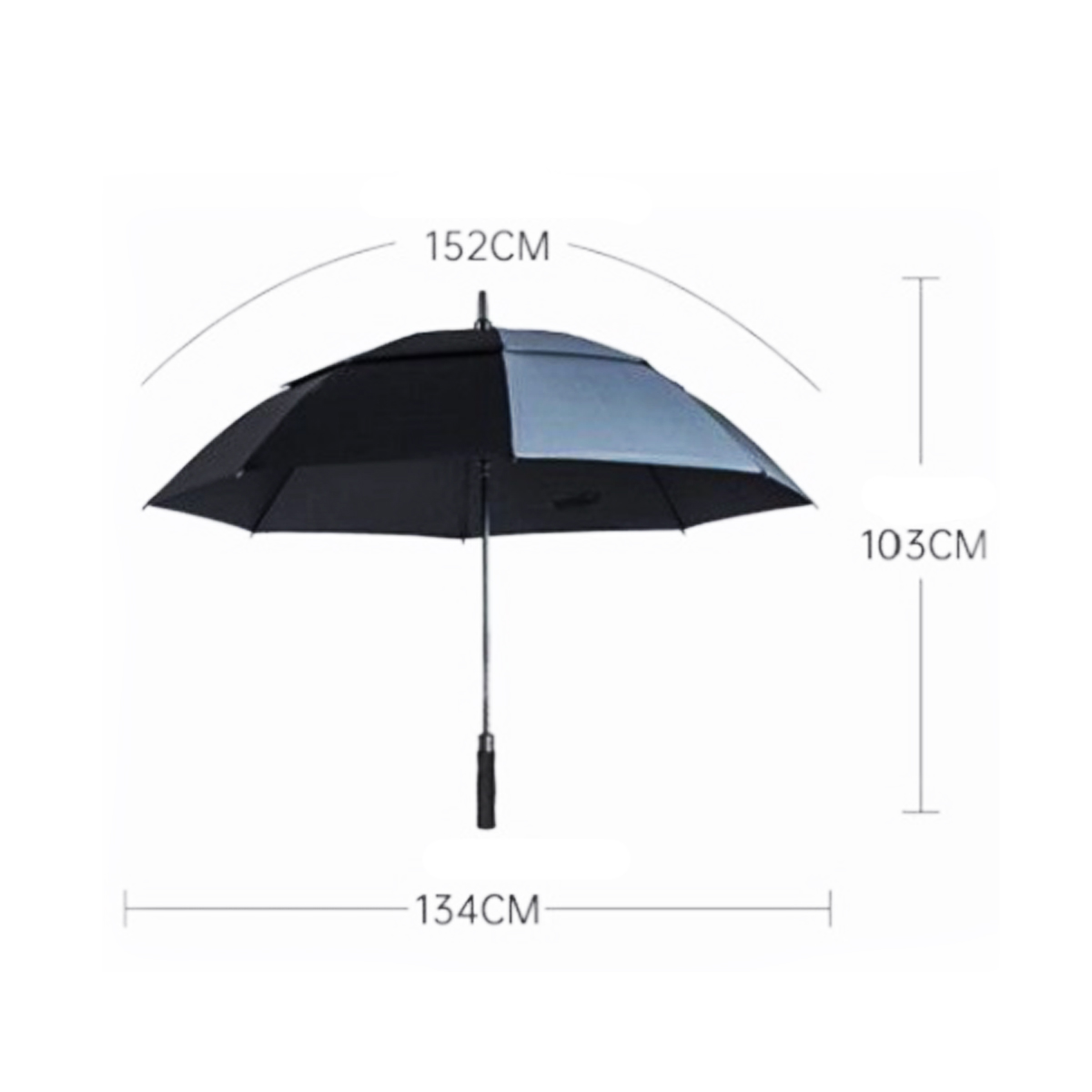 Double Canopy Vented Golf Umbrella for Wind Resistance 4