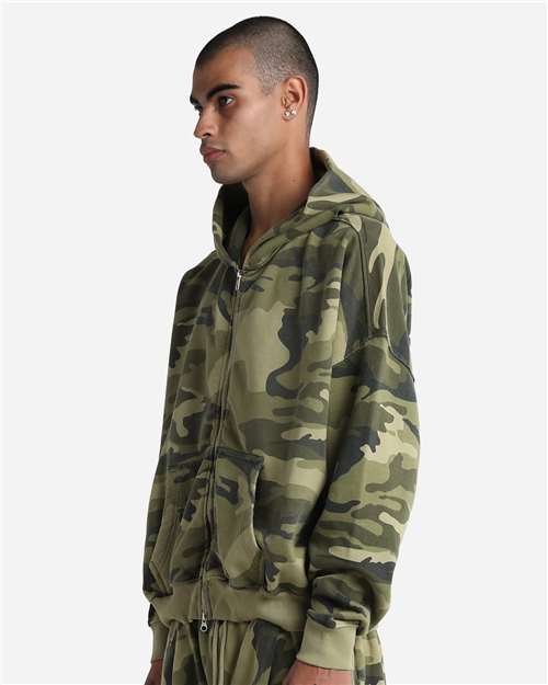 Unisex Garment-Dyed Cropped Full-Zip Hoodie Sweatshirt - SHGCZ, custom hoodie or sweatshirt with logo imprint 17