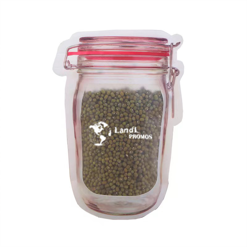 Multi-Size Mason Jar Bottle Pattern Zipper Bags 2