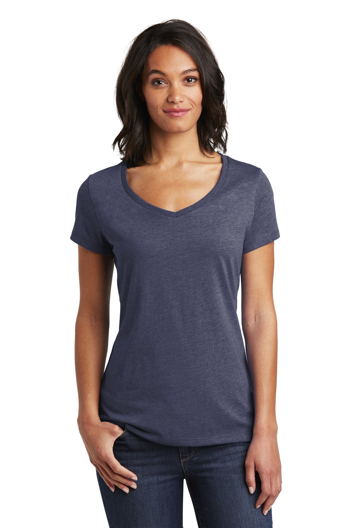 District Women's Very Important Tee V-Neck. DT6503 107