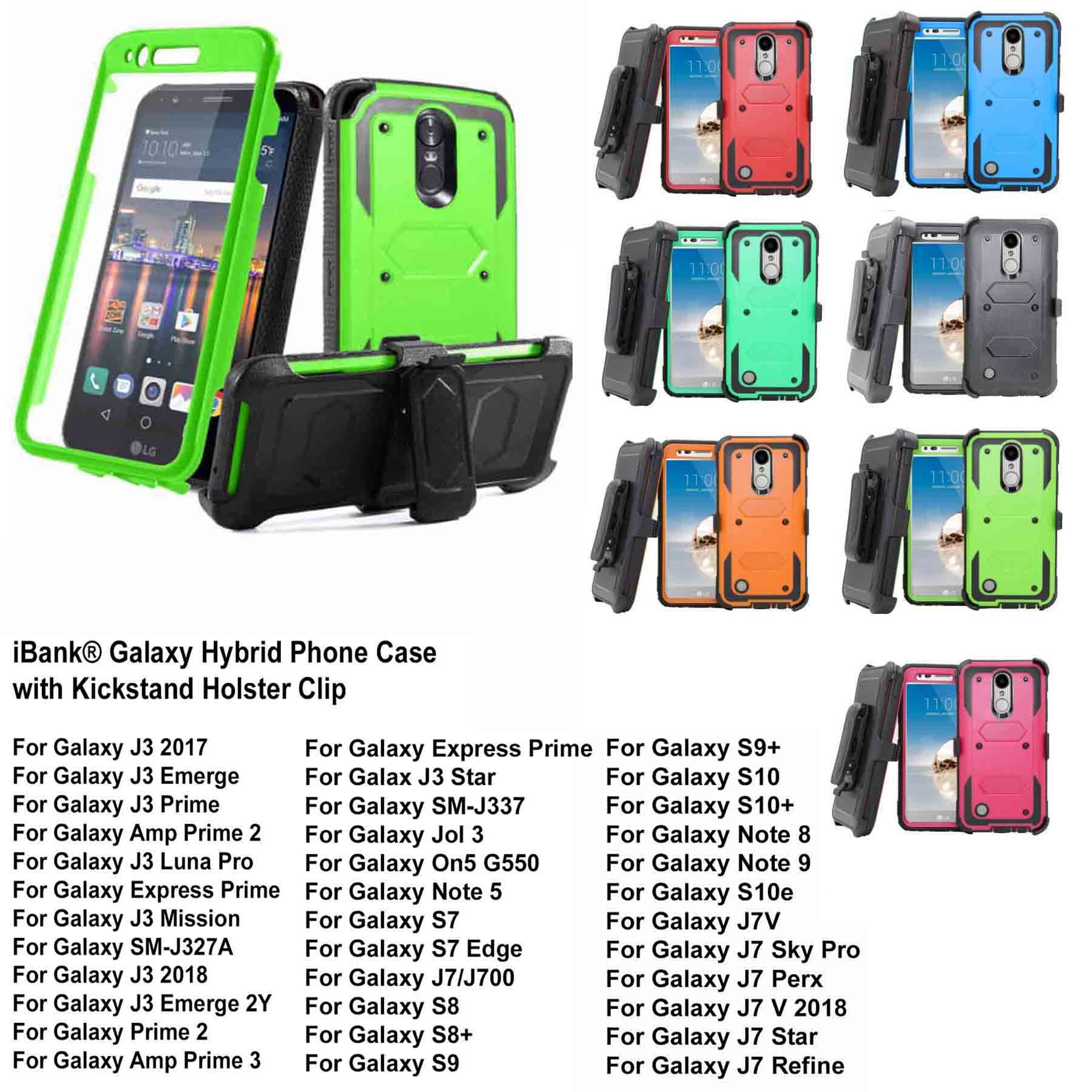 iBank ® Galaxy A16 / A15 / A14 Case with Belt Clip and Kickstand 1