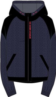 Women's UA RUSH Fleece Full-Zip Hoodie  1
