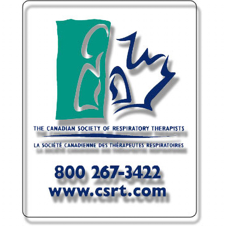 Clear Gloss Polypropylene Roll Labels Stock Rectangle (2"x3.5")