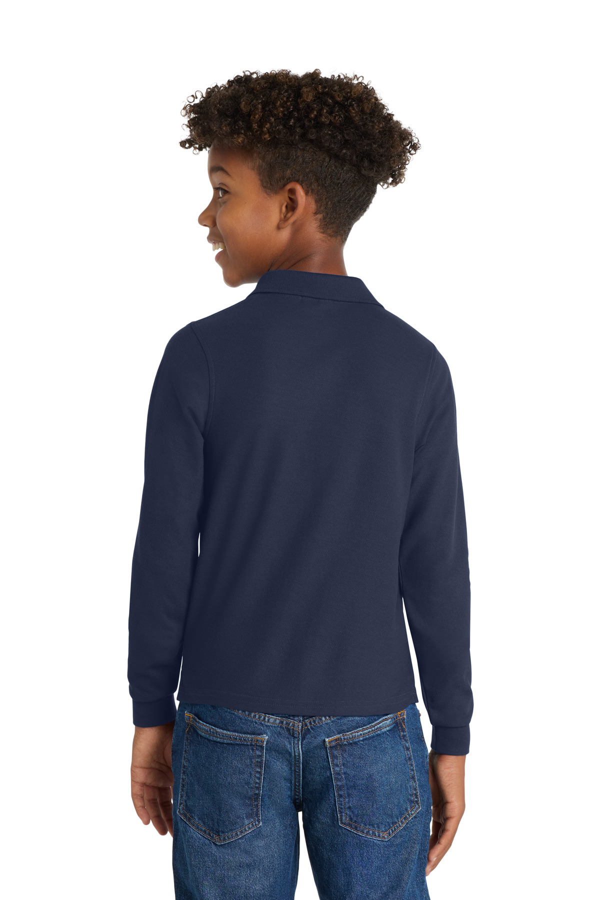 Port Authority Youth Long Sleeve Silk Touch Polo. Y500LS 5
