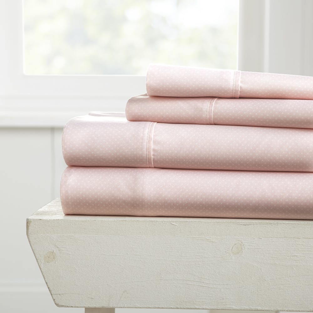 Bed Sheet Sets - Pink Hearts Queen 4 Set 2
