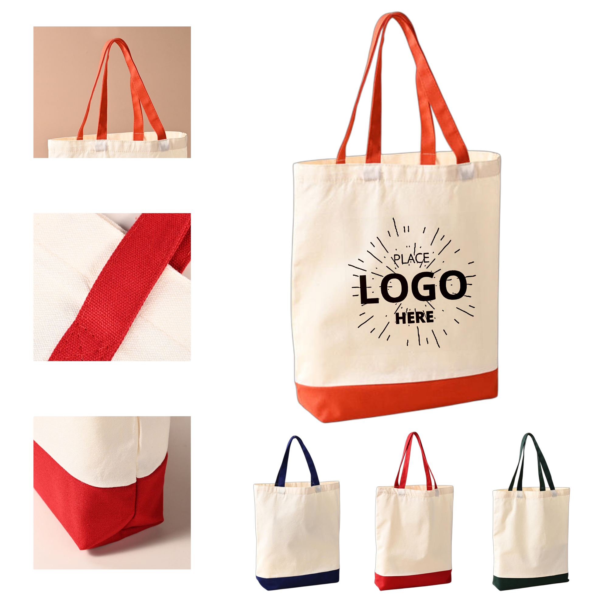 Canvas Tote Bag, custom tote bag with logo imprint 1