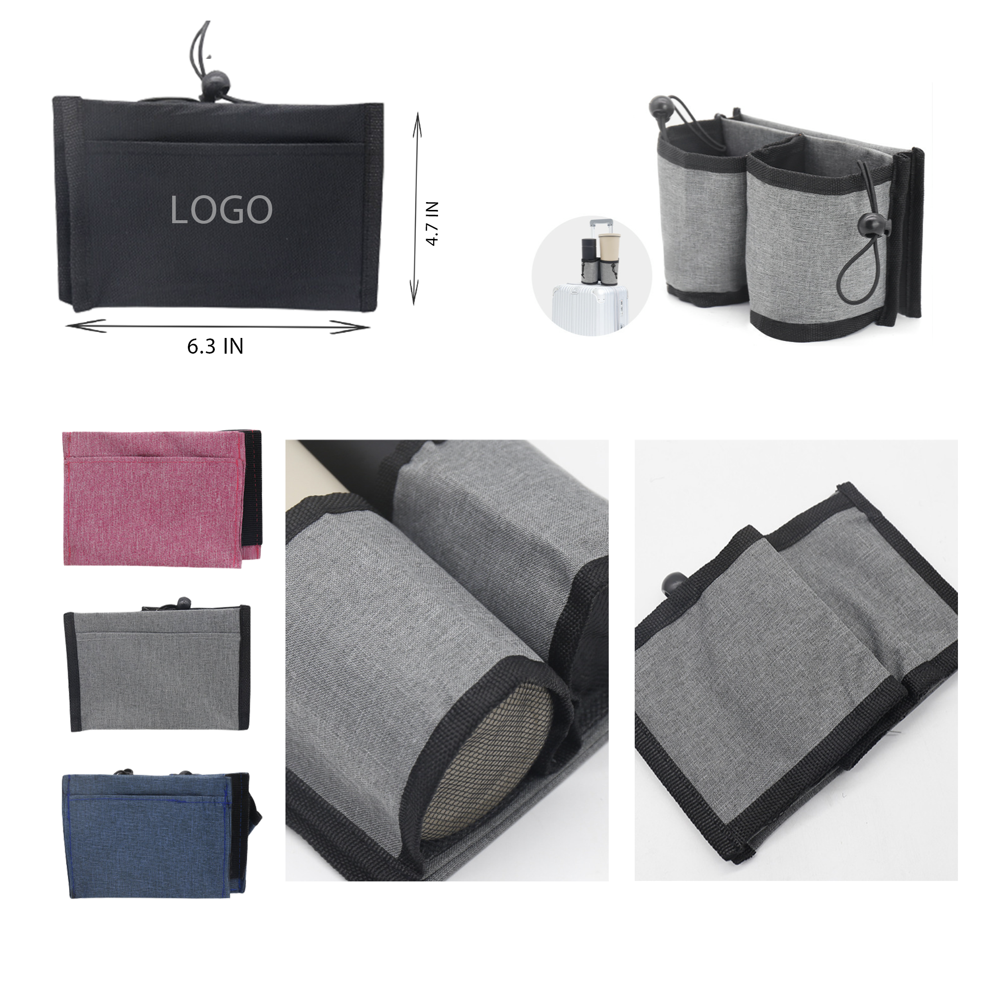 MOQ 10 PCS Durable Luggage Cup Holder 2