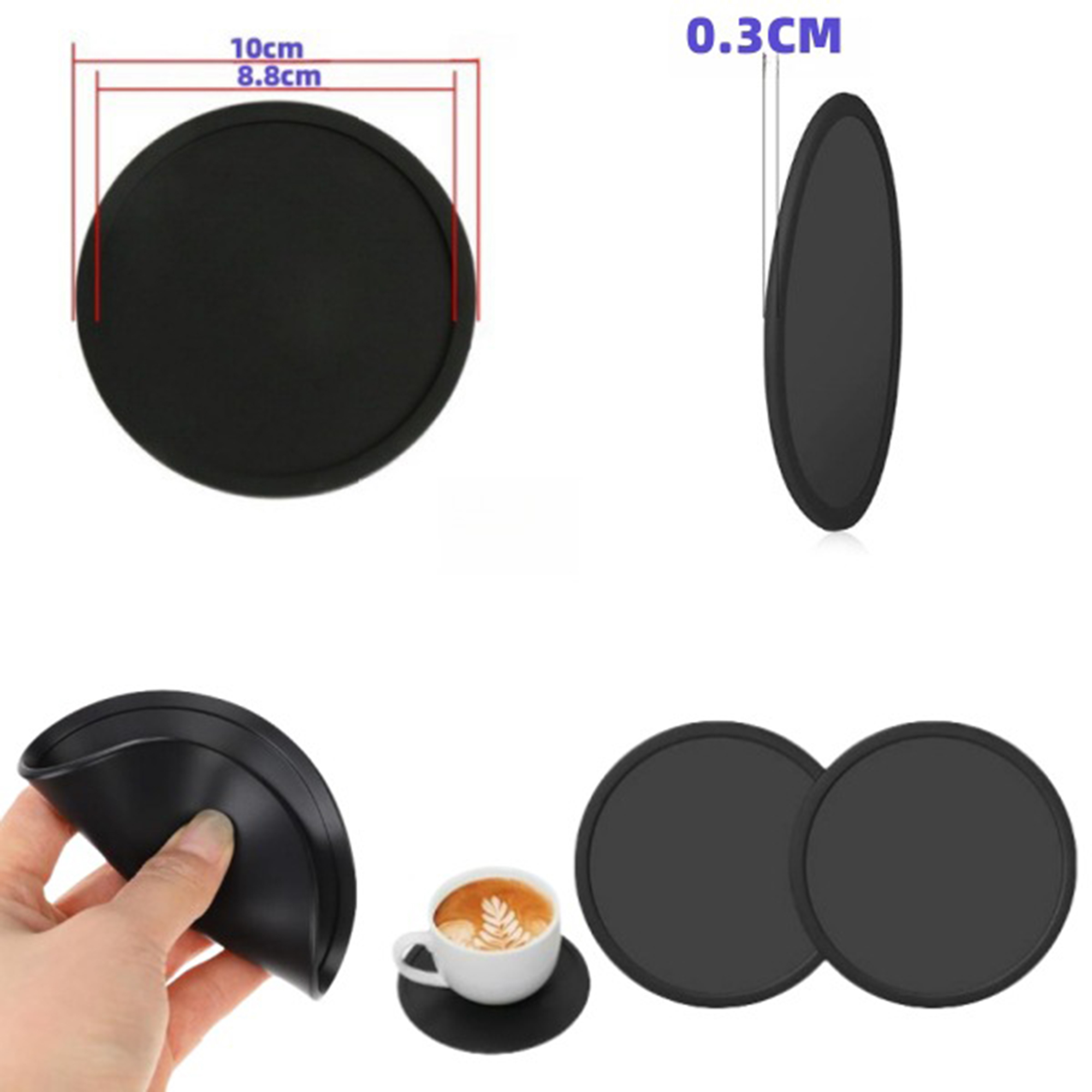 Round Silicone Coasters 2