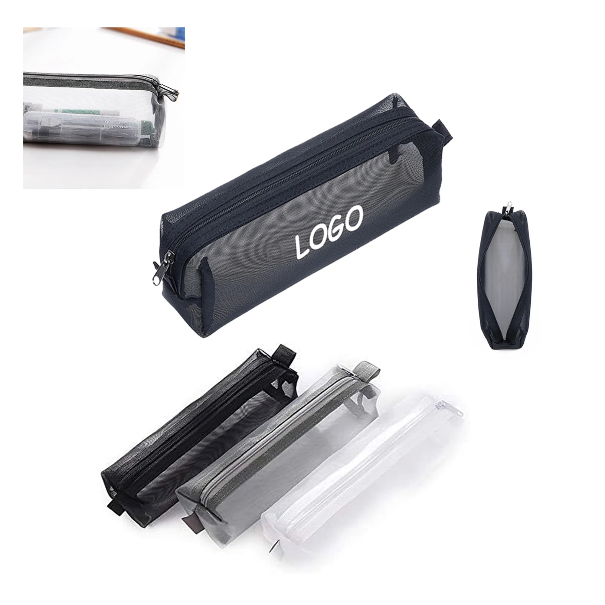 Mesh Transparent Pen Case 1