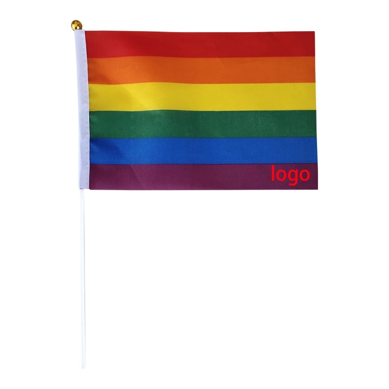 Rainbow Flags with Flagpoles 7