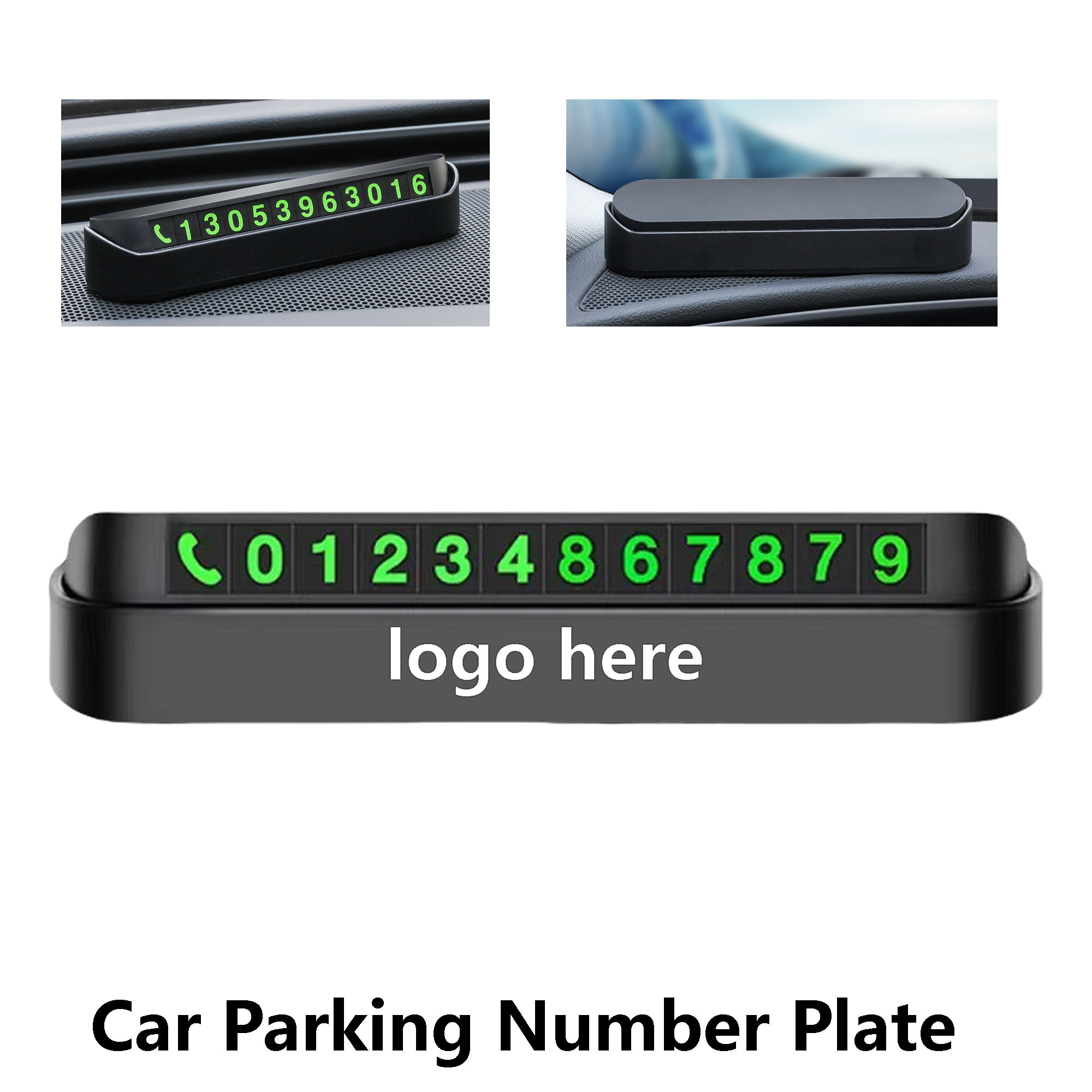 Custom Parking Sign & Emergency Holder 2