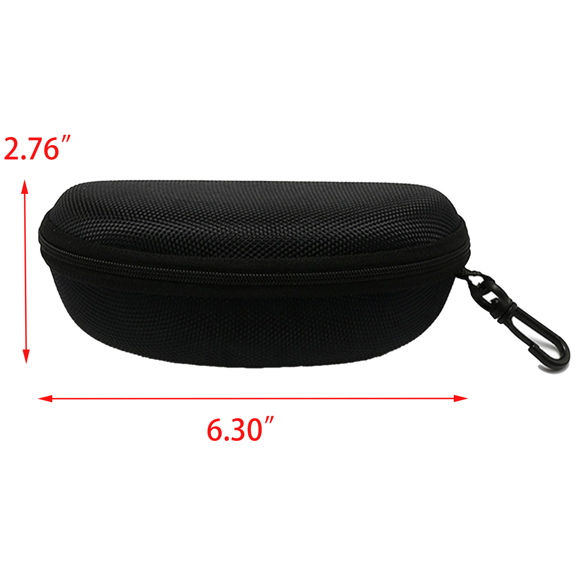 Eyeglasses Holder with Metal Carabiner Travel Zipper 3