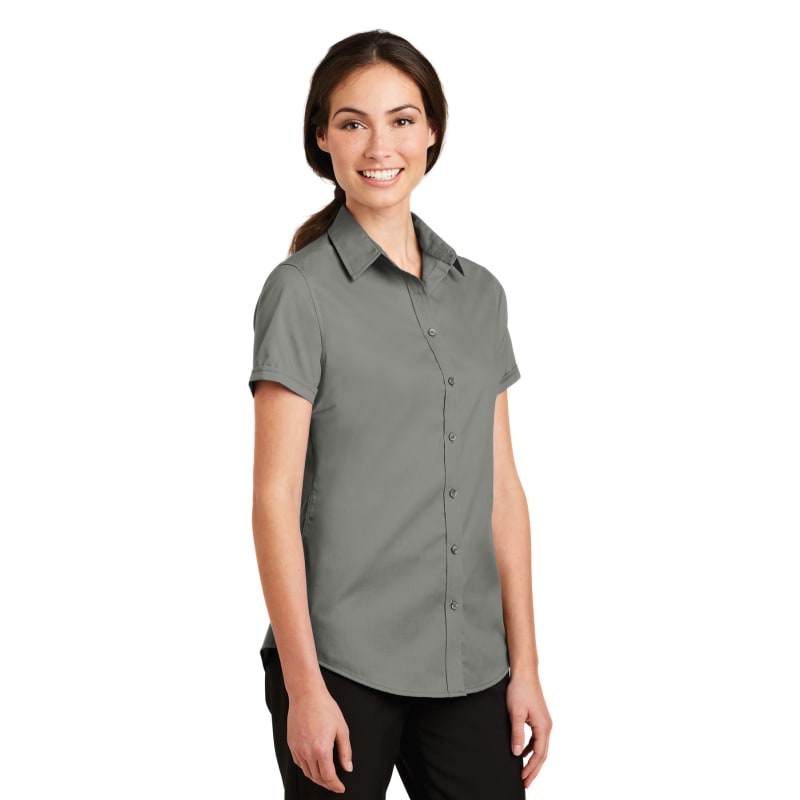 Port Authority Ladies Short Sleeve SuperPro Twill Shirt. 28