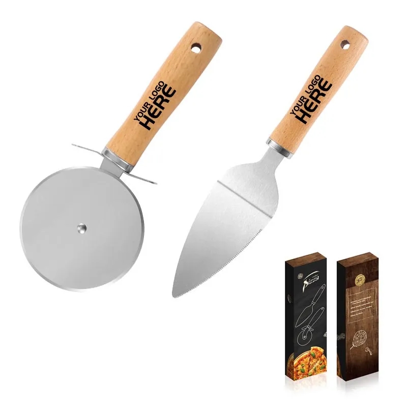 Pizza knife and spatula two-piece set 2