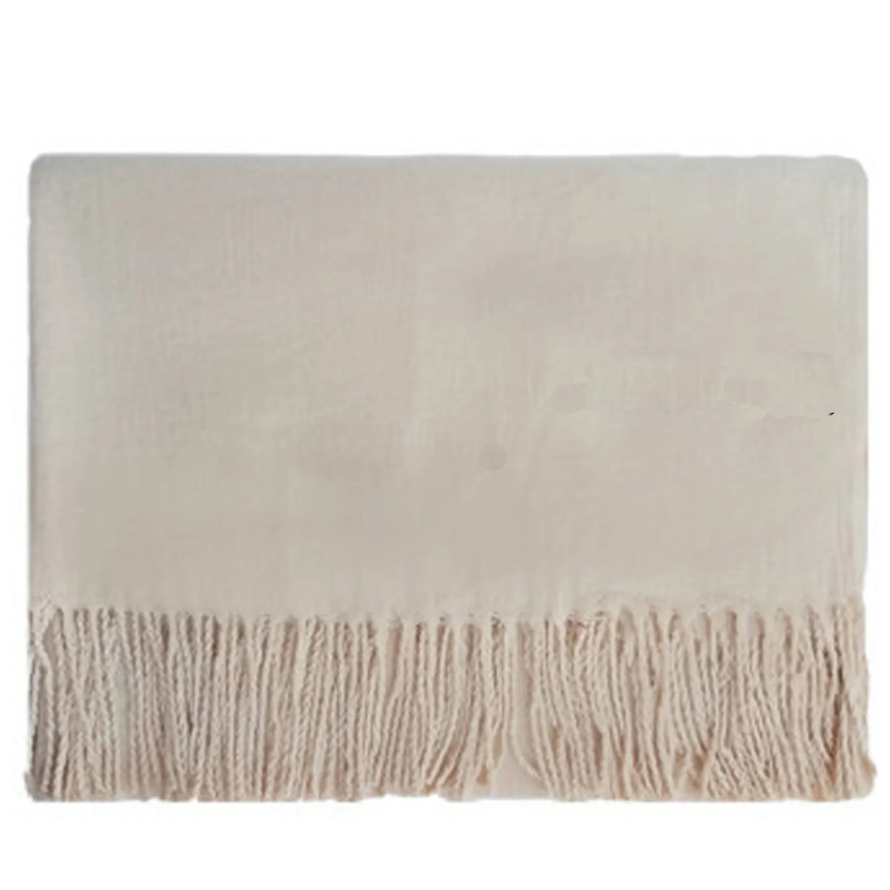 230G Winter Cashmere Scarf With Fringes 14
