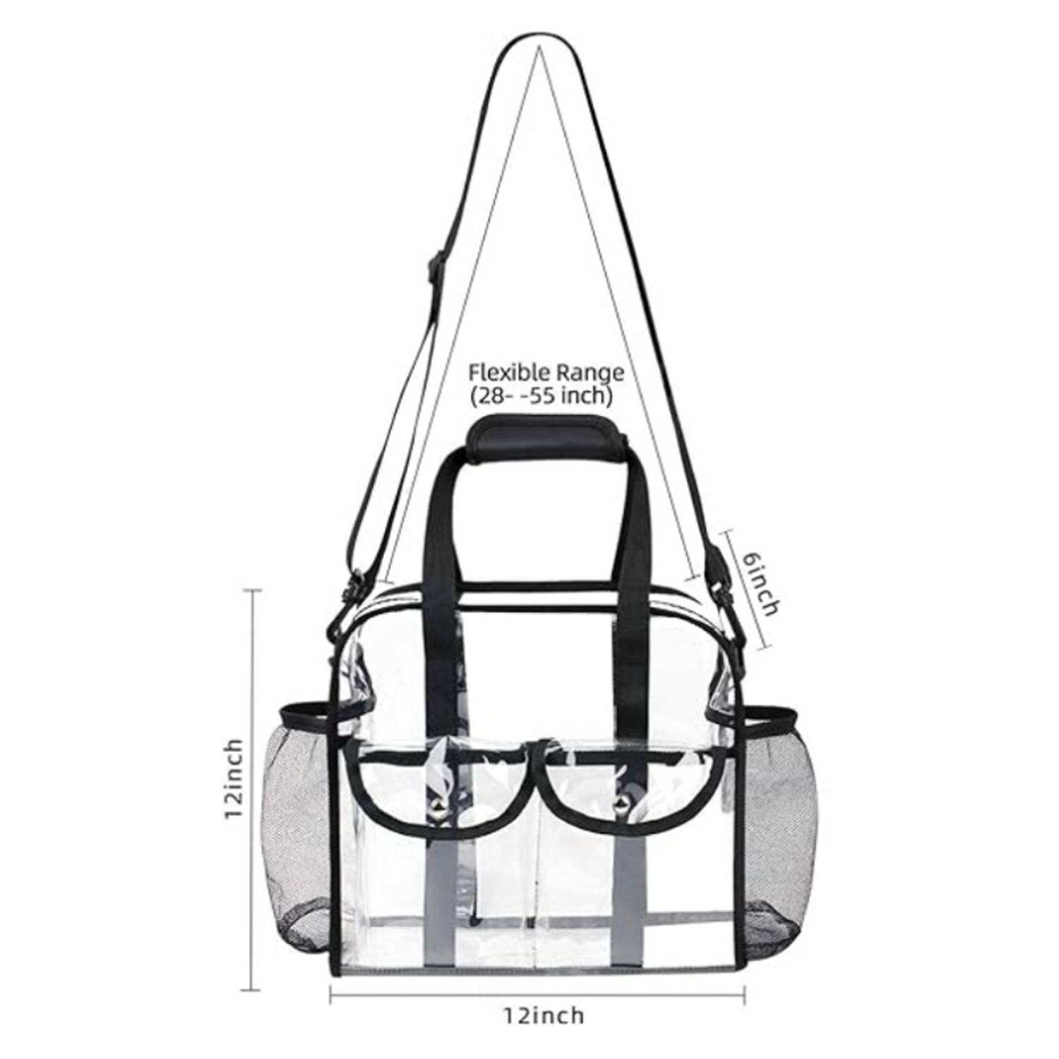 Waterproof Stadium Transparent Clear Tote Bags 4