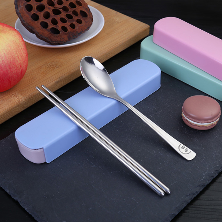Creative spoon chopsticks set opening promotion small gifts 2