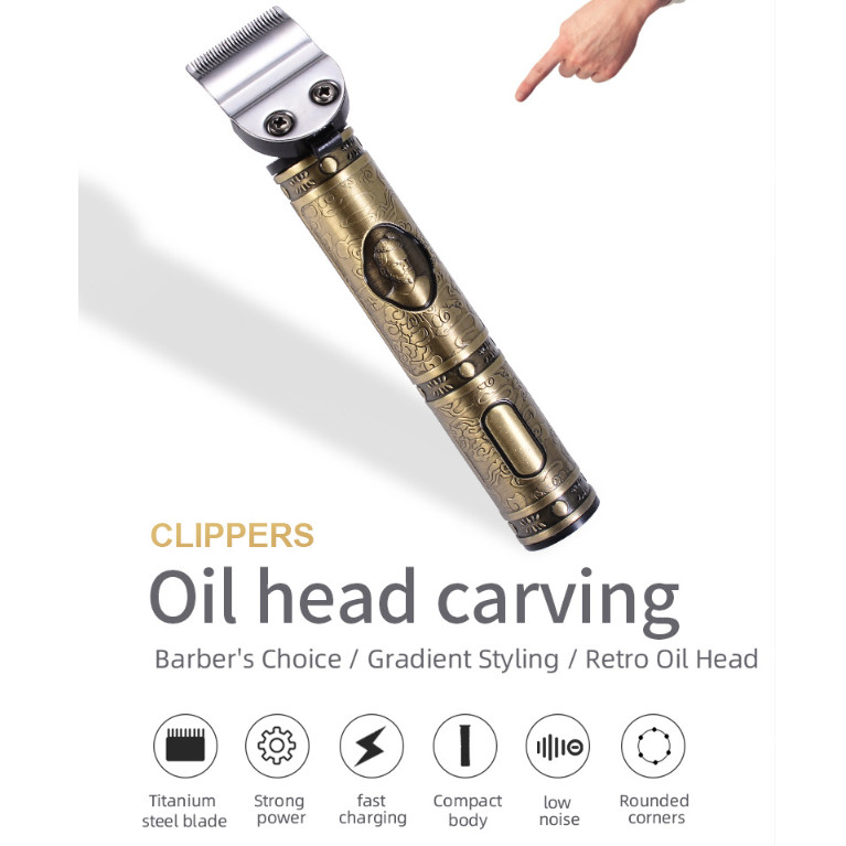 high quality hair clippers oil head carving 6