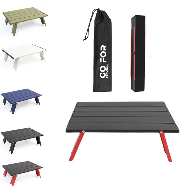 Folding Aluminum Mini Picnic Table with Carrying Bag, custom BBQ set with logo imprint 2