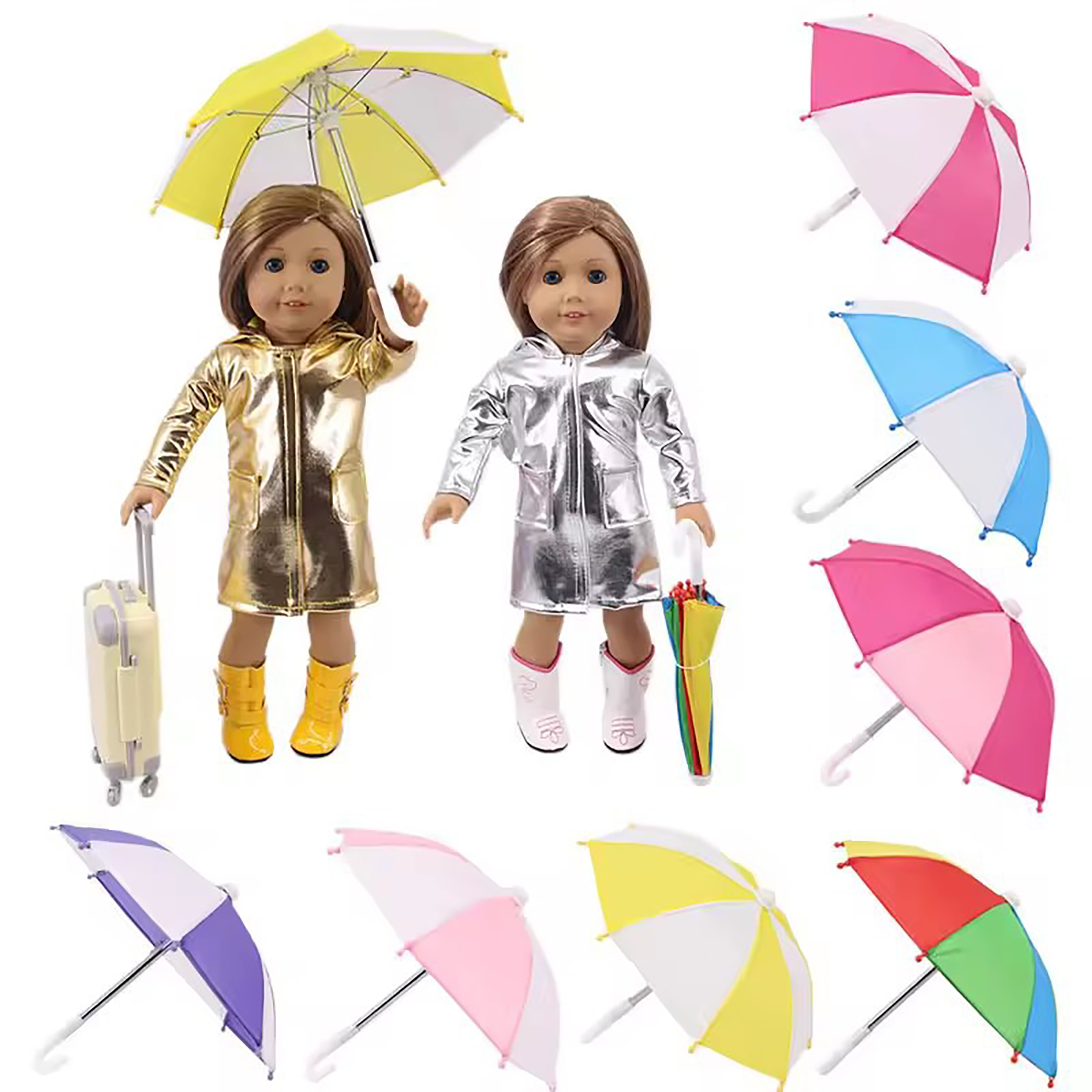 Mini Doll Rain Gear Decorative Umbrella 3
