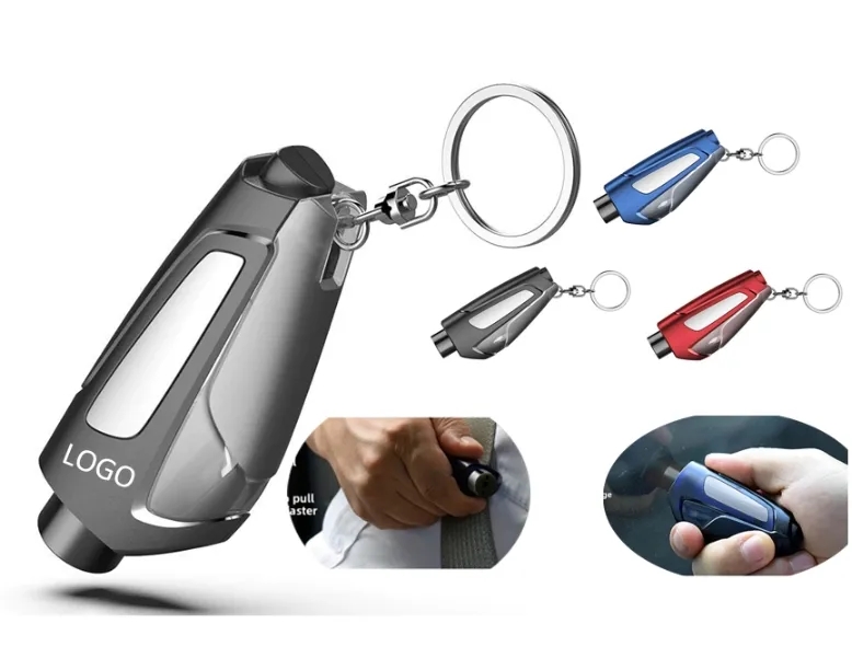 Bulk Car Escape Tools Wholesale Custom Logo Emergency Window Breaker Keychain 6