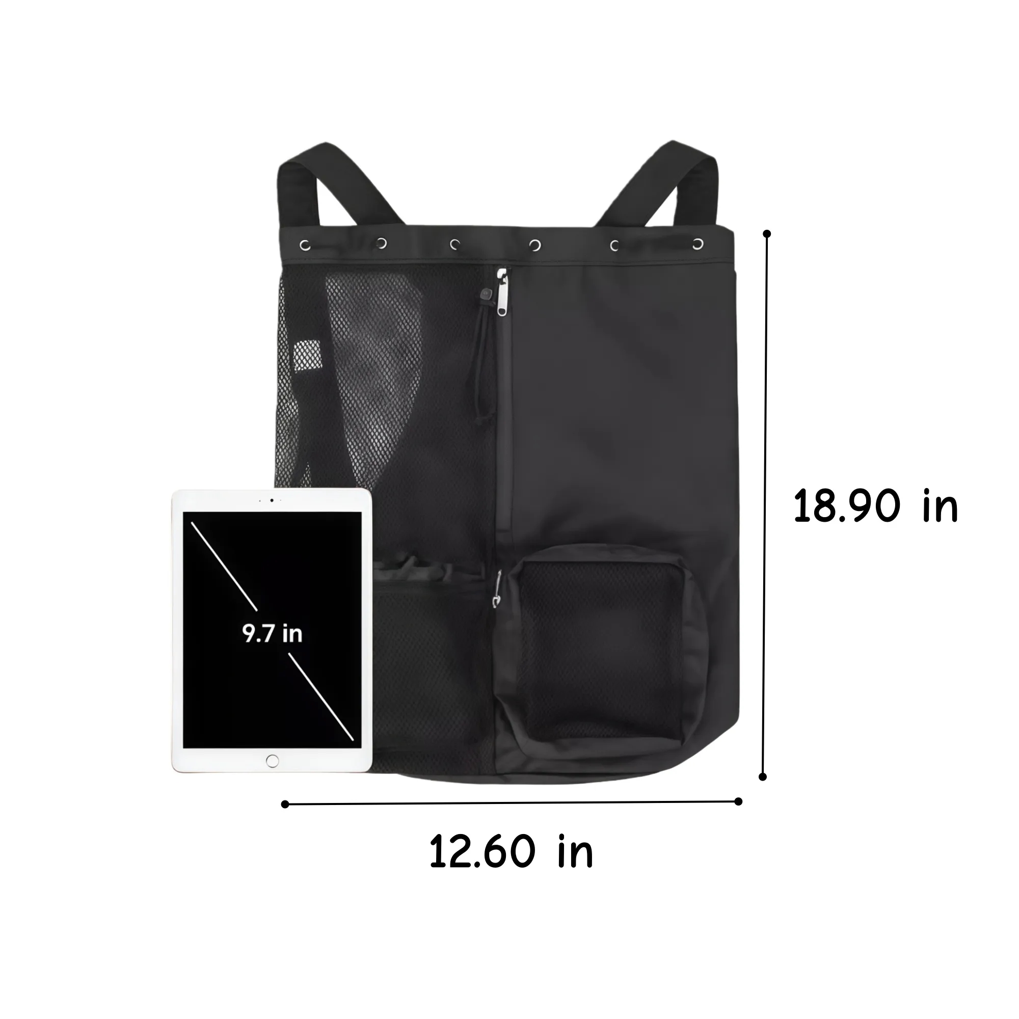 Mesh Drawstring Backpack For Swimming Beach Pool 2
