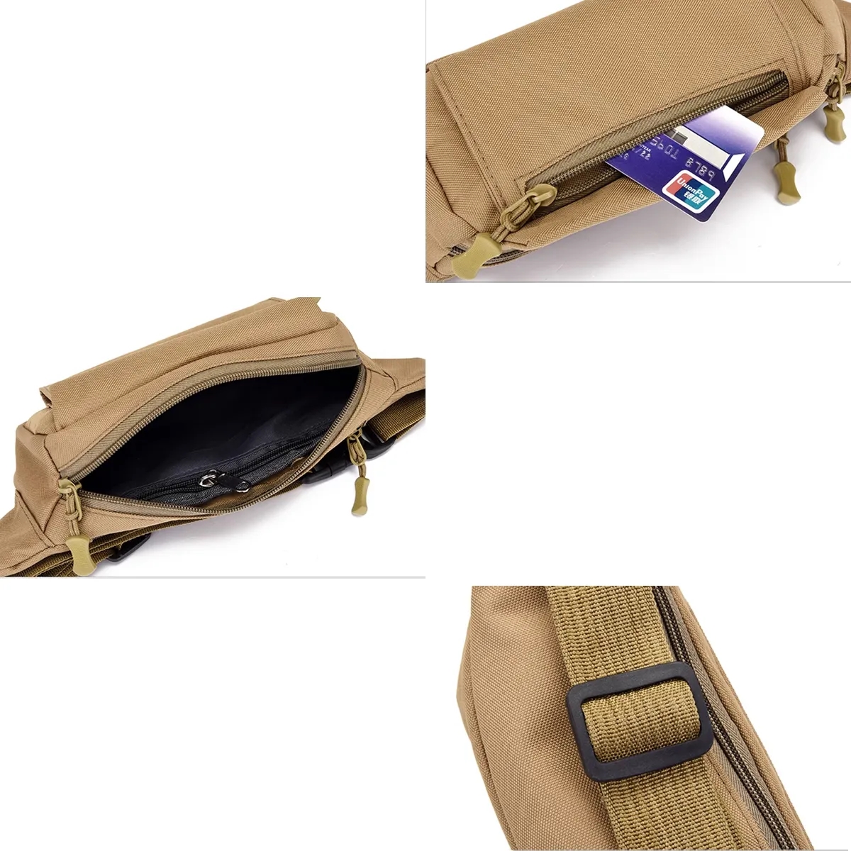 Portable Nylon Outdoor Waist Bag Travel Shoulder 3