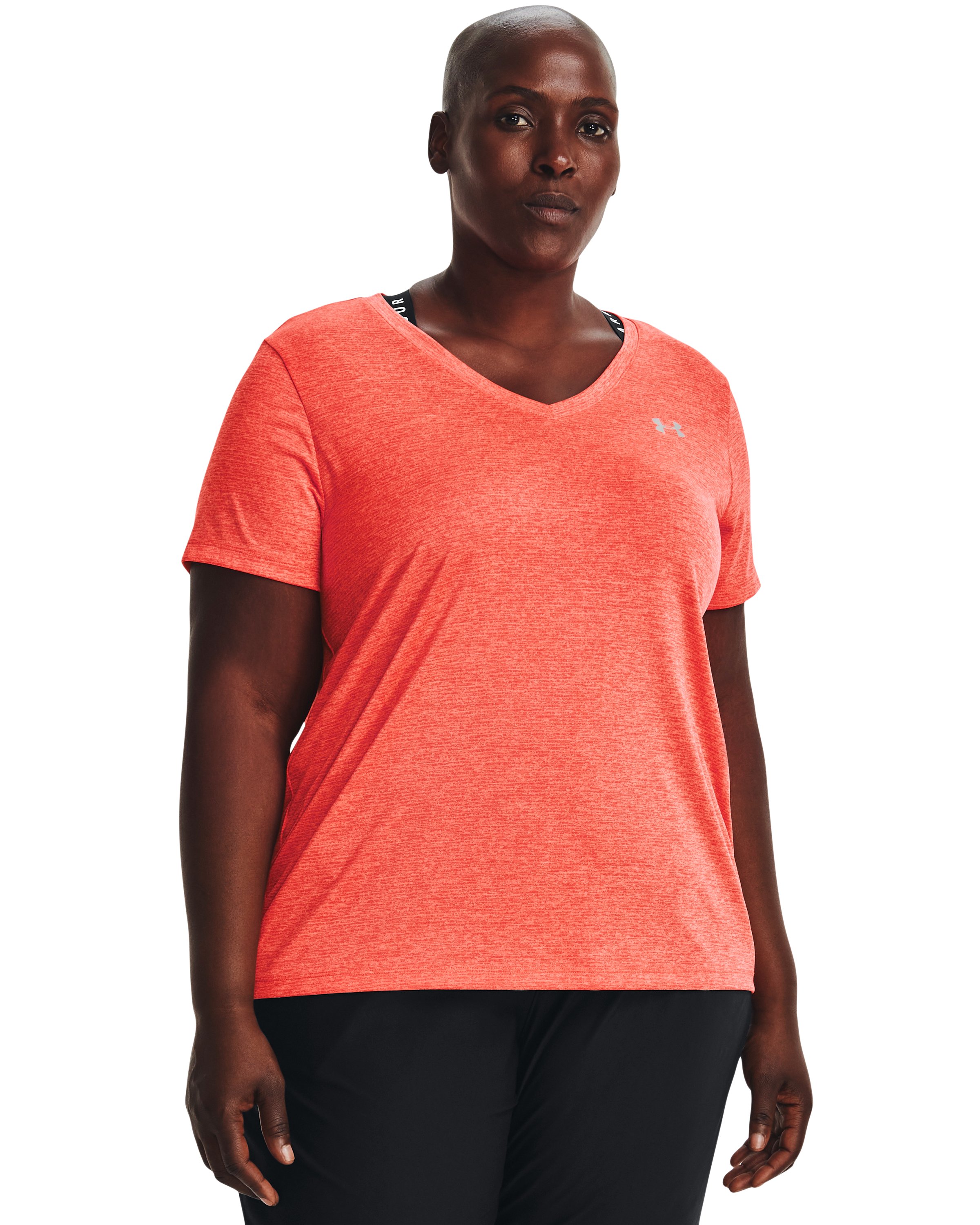 UA Tech Twist Women's V-Neck Short Sleeve 12