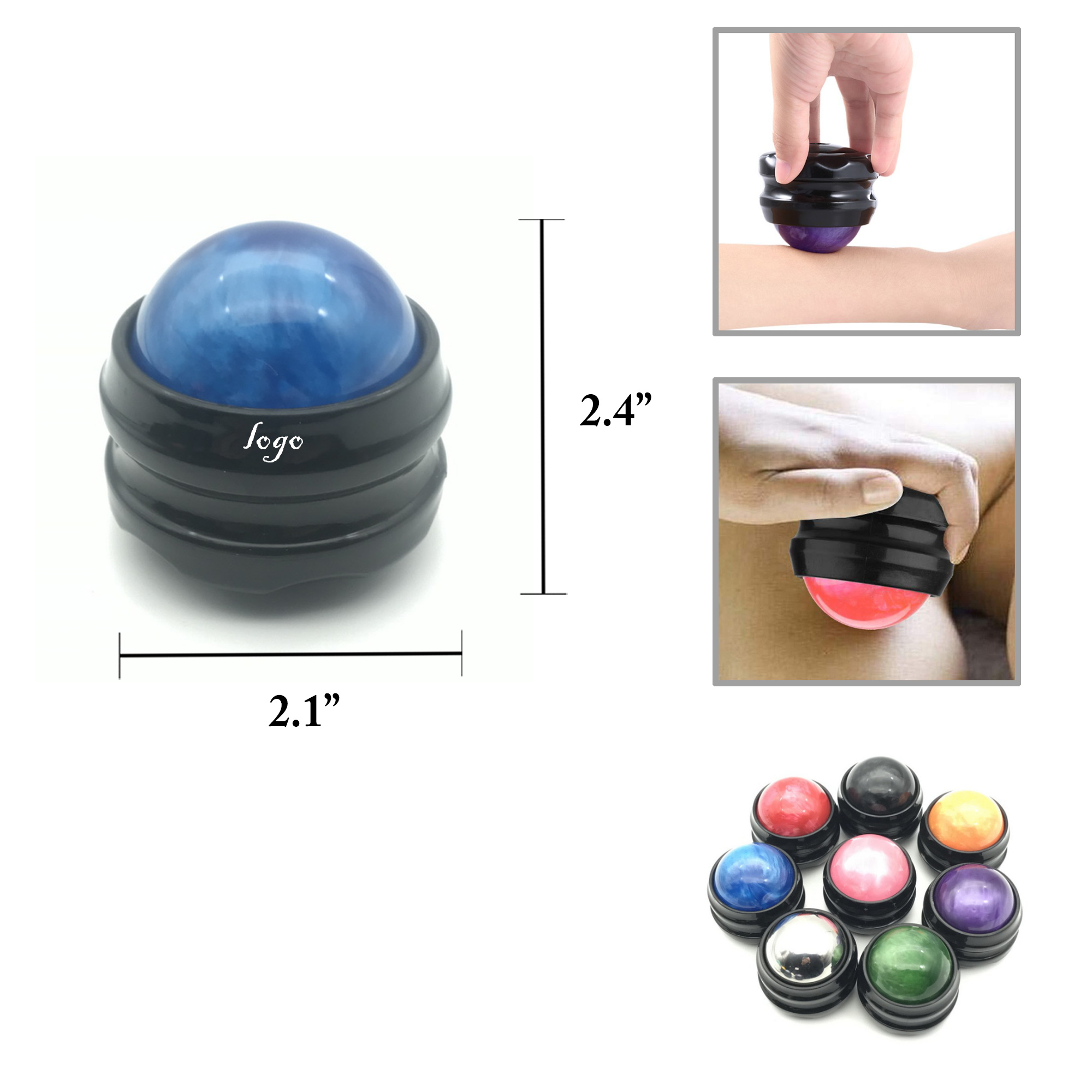 MOQ50 Resin Muscle Massage Roller Ball for Relaxation 4