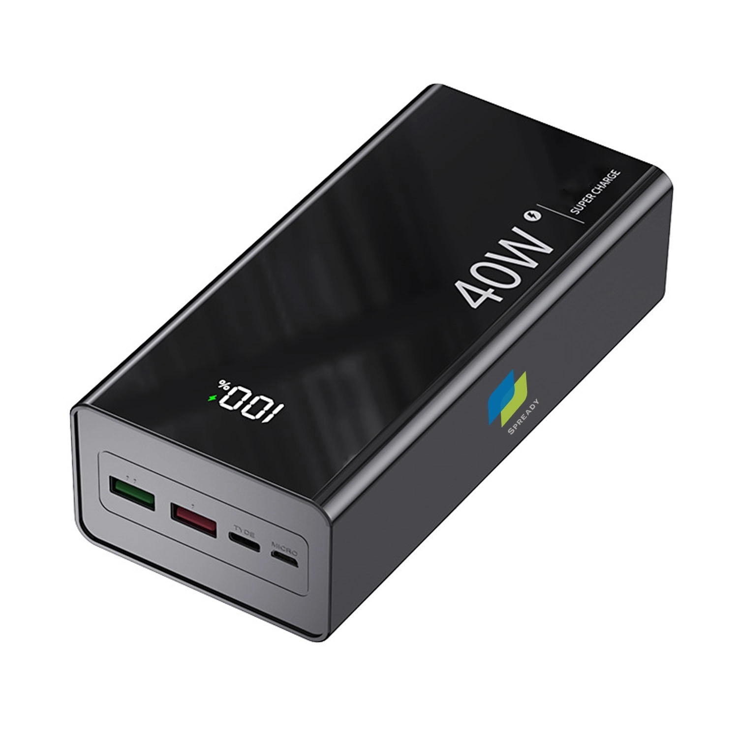 30000Mah Power Bank 40W Fast Charging With Smart Led Display