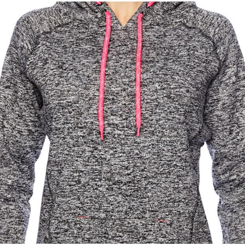 J America Ladies' Cosmic Contrast Fleece Hooded Sweatshirt, custom hoodie or sweatshirt with logo imprint 8