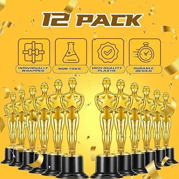 6" Golden Statue Trophy Awards 12 Pack 4