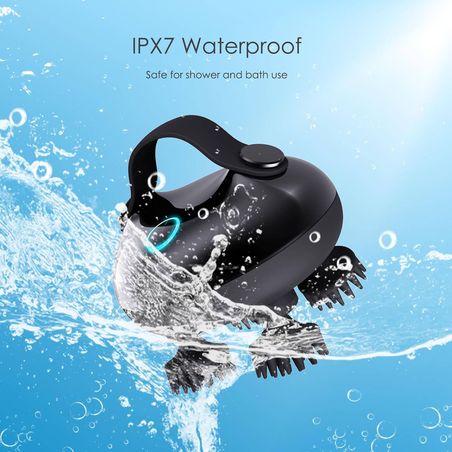 Silicone Electric Scalp Head Decompression Massager 5