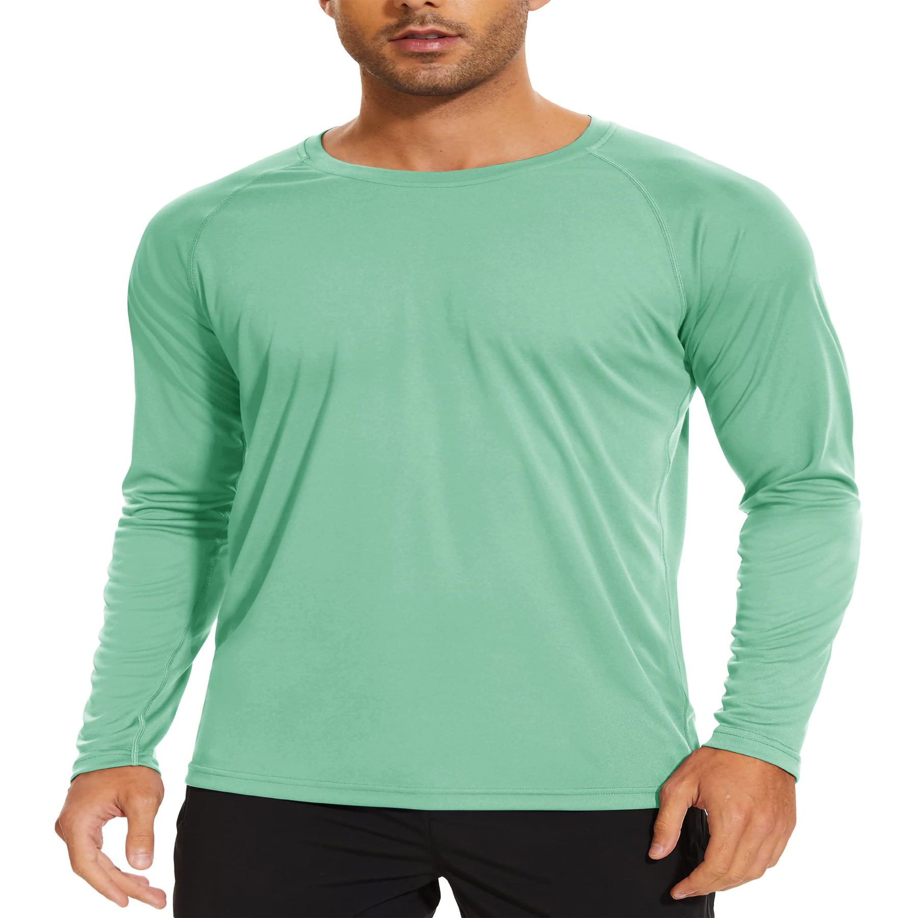 Men's Long Sleeve Ice Silk T-Shirt 6