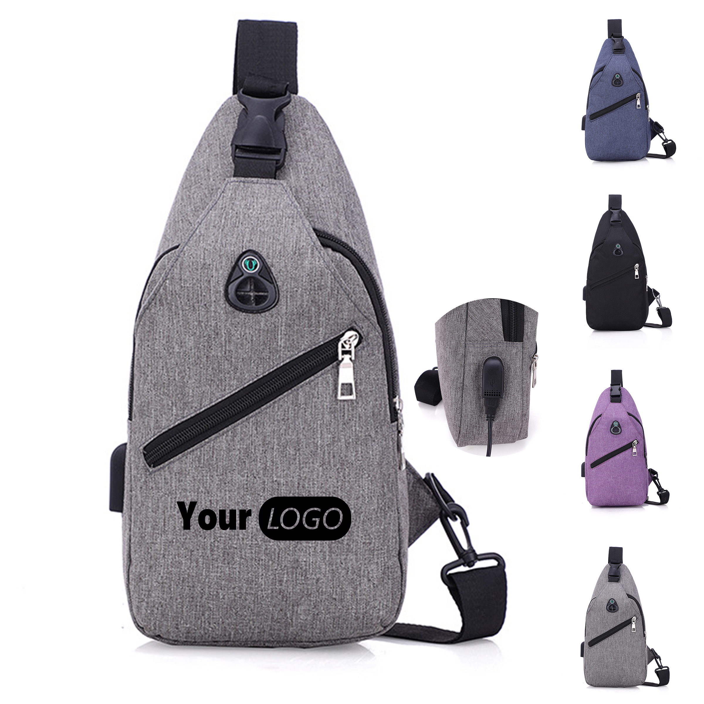 Outdoor Chest Bag with Charging Port 3