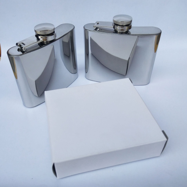 Mirror Finished SS Hip Flask 4.5oz 4