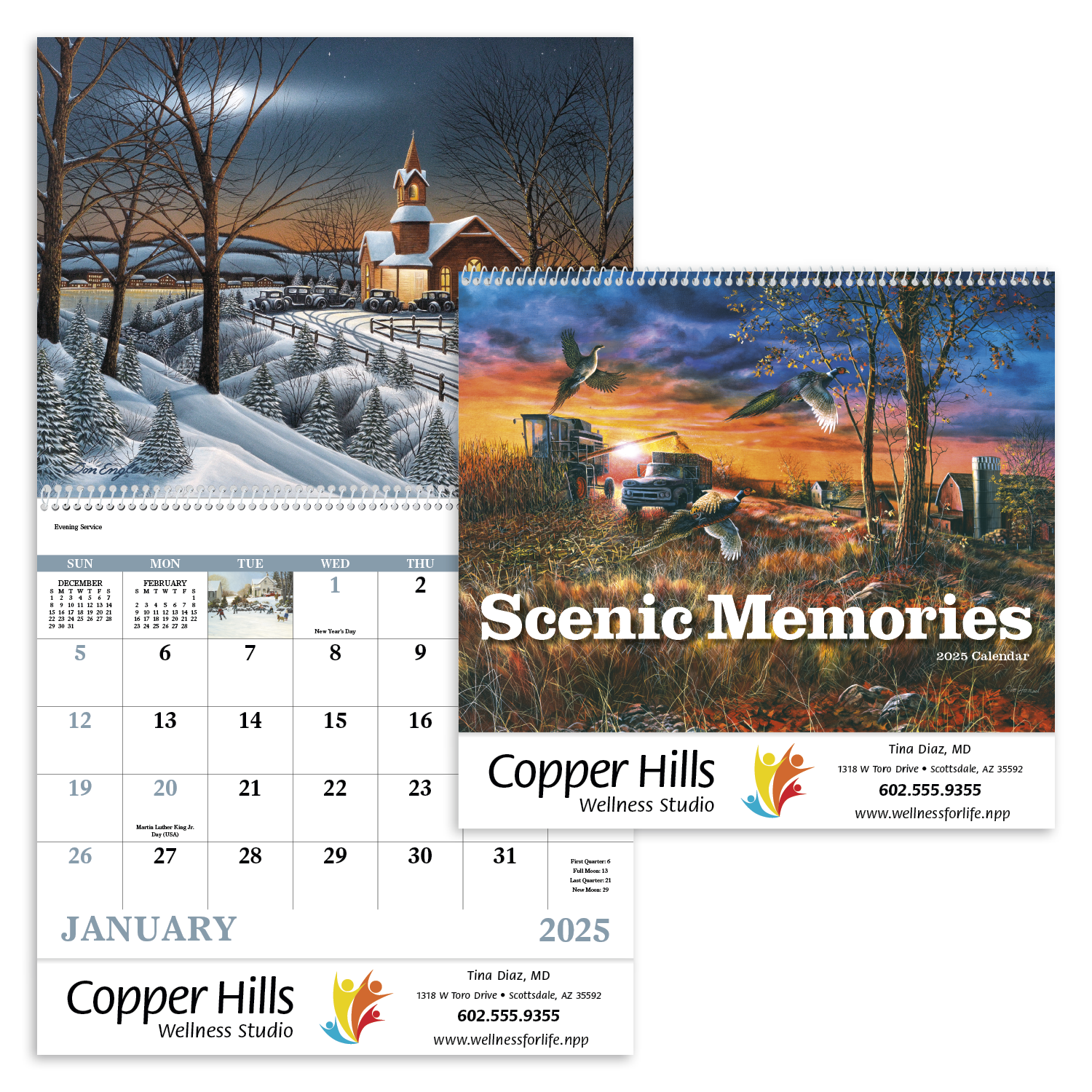 Good Value™ Scenic Memories - Spiral Calendar 6