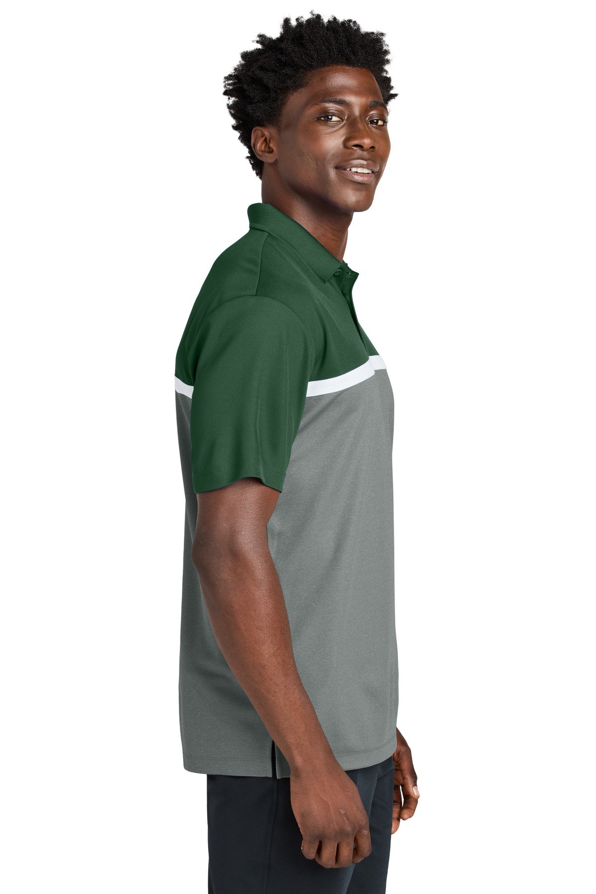 Sport-Tek UV Micropique Colorblock Polo ST741 37
