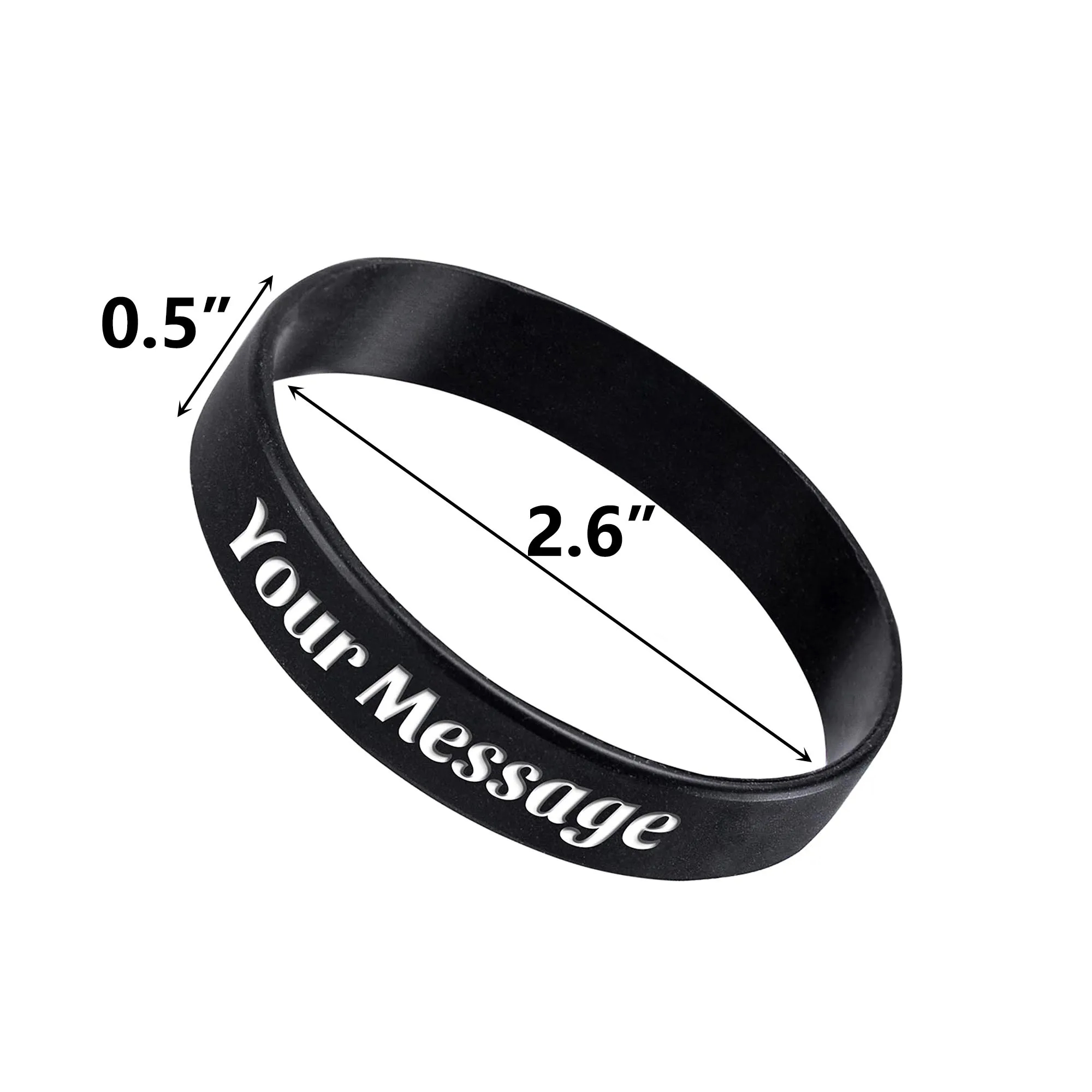 MOQ20 Branded Customised Silicone Wristband 4