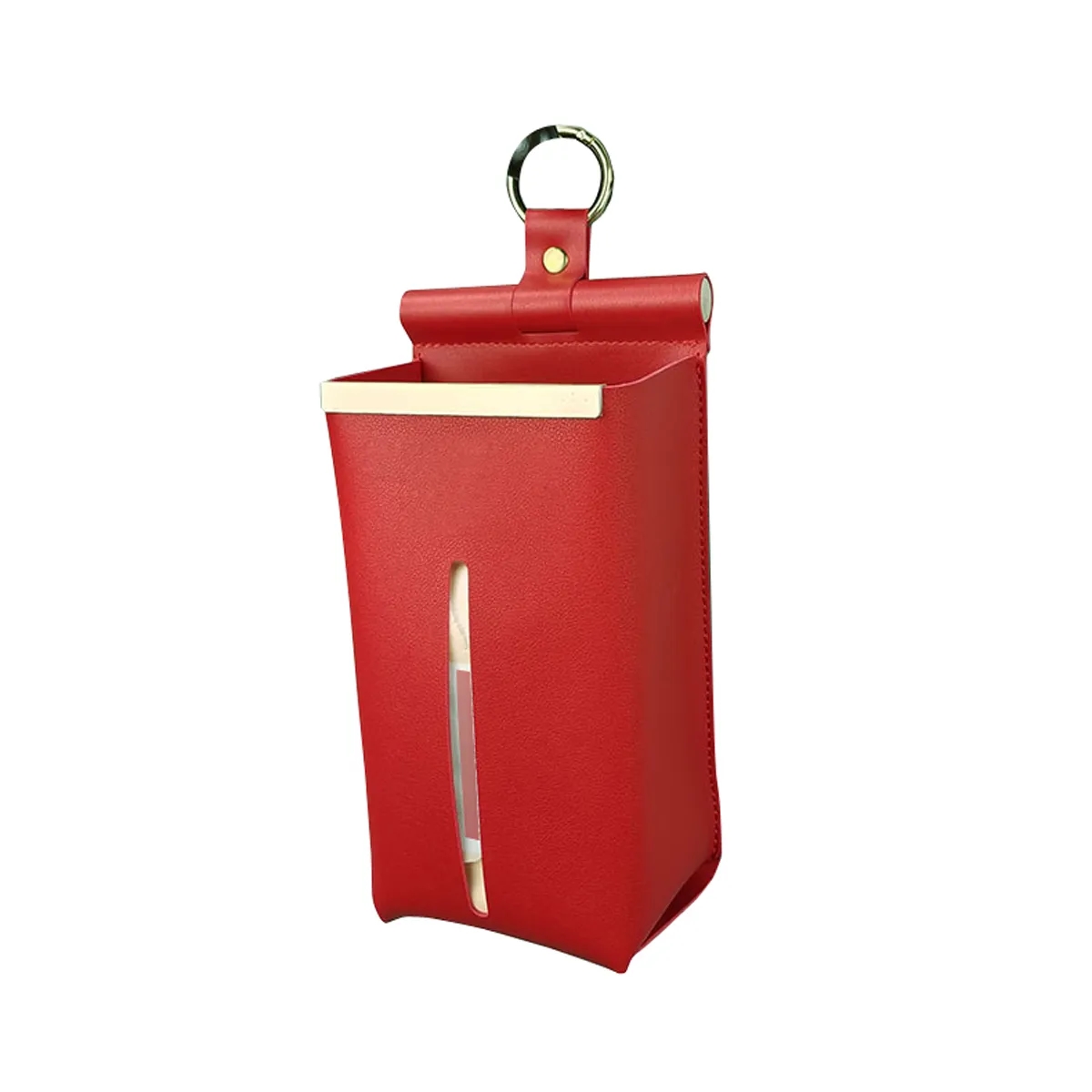 PU Leather Hanging Tissue Box 3