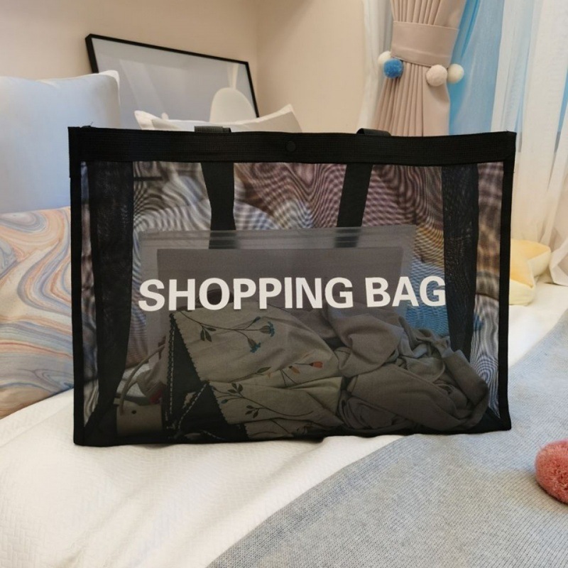 Foldable Mesh Bench Tote Bag 6